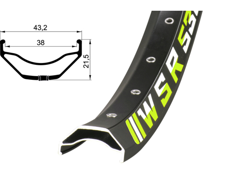 Ráfik Remerx WSR 538 (27.5") 584x38 BA + nit, 32 dier