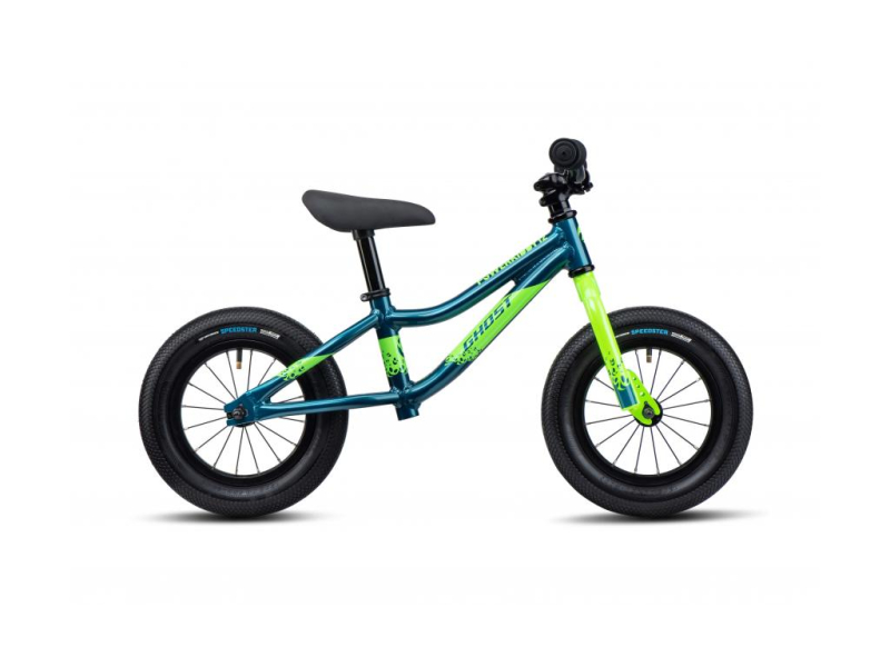 GHOST Powerkiddy 12 Dirty Blue/Metallic Lime Green Gloss 2022